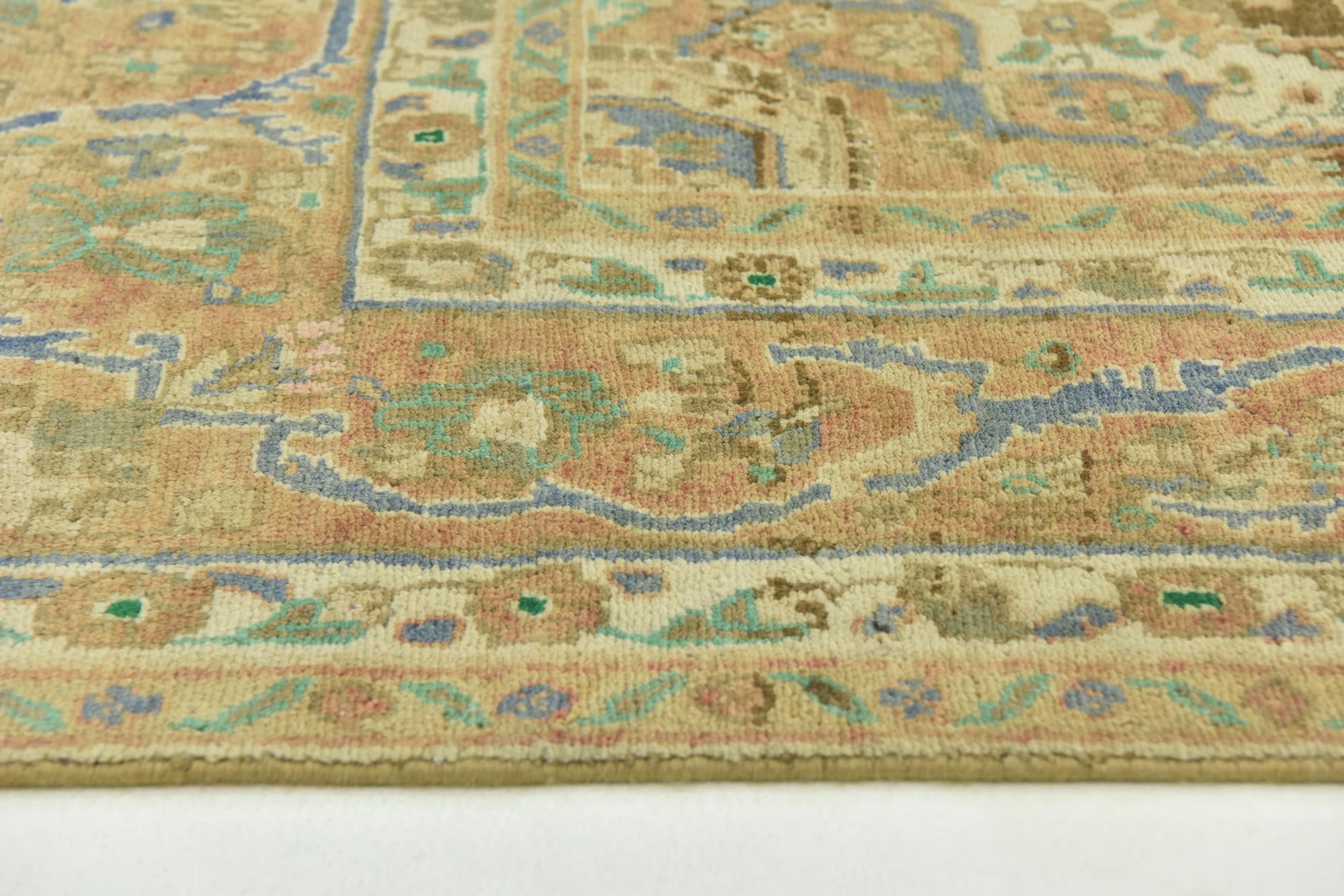 6' 2 x 10' 4 Hand Knotted Ultra Vintage Persian Wool Rug