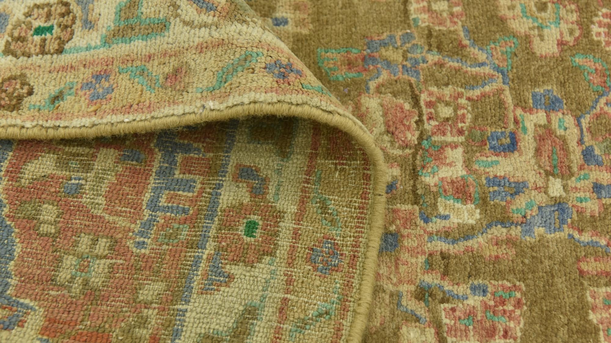 6' 2 x 10' 4 Hand Knotted Ultra Vintage Persian Wool Rug