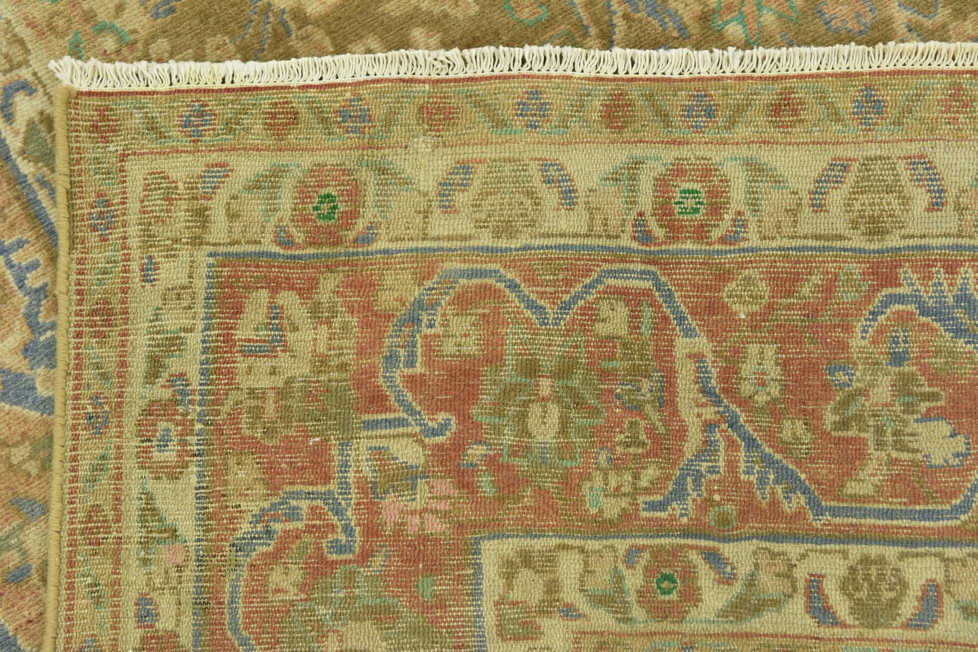 6' 2 x 10' 4 Hand Knotted Ultra Vintage Persian Wool Rug