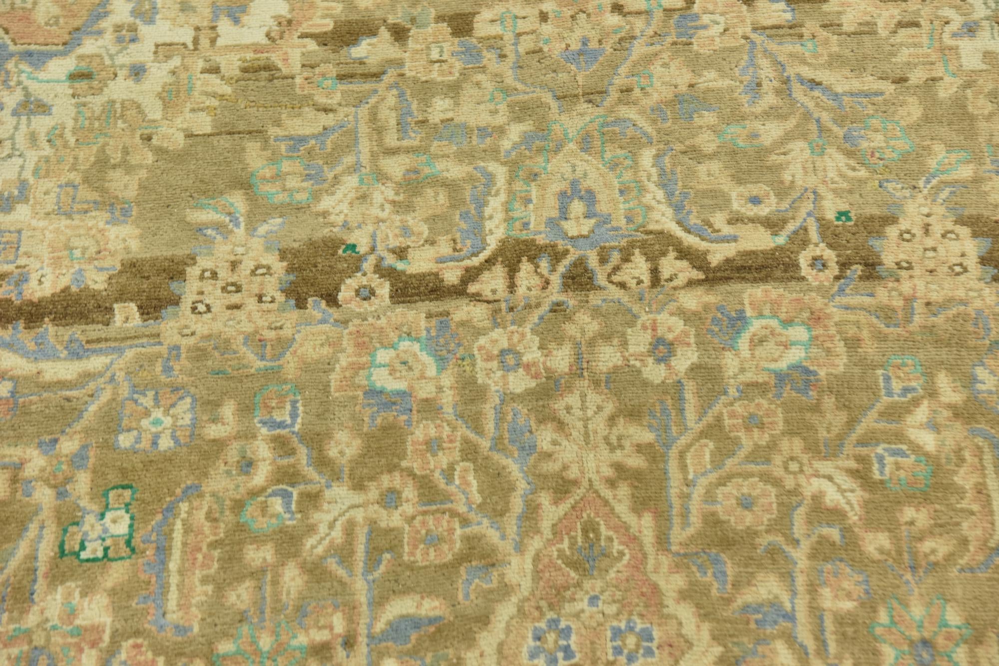 6' 2 x 10' 4 Hand Knotted Ultra Vintage Persian Wool Rug