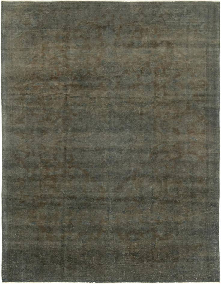Detail image of 6' 9 x 11' 2 Hand Knotted Ultra Vintage Persian Wool Rug