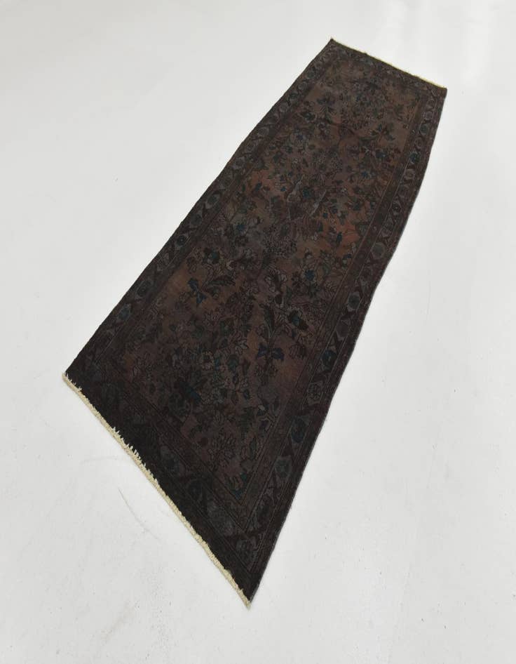 Detail image of 3' 9 x 6' 9 Hand Knotted Ultra Vintage Persian Wool Rug