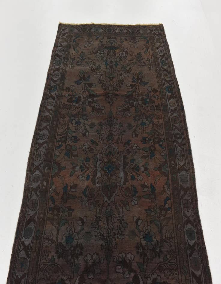 Detail image of 3' 9 x 6' 9 Hand Knotted Ultra Vintage Persian Wool Rug