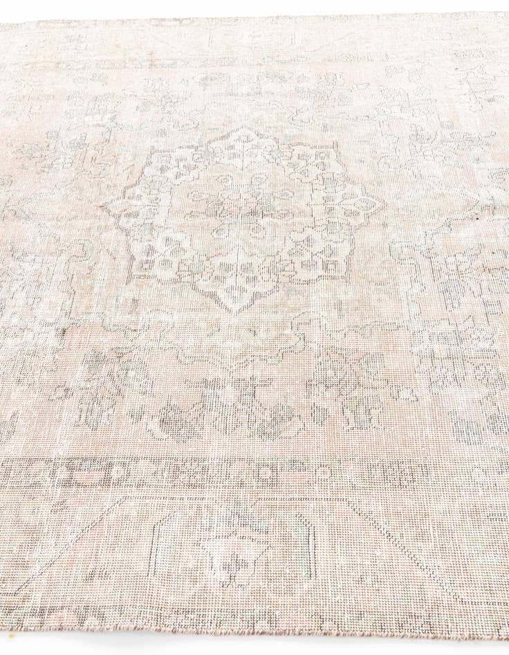 Detail image of 6' 6 x 9' 7  Hand Knotted Ultra Vintage Persian Wool Rug