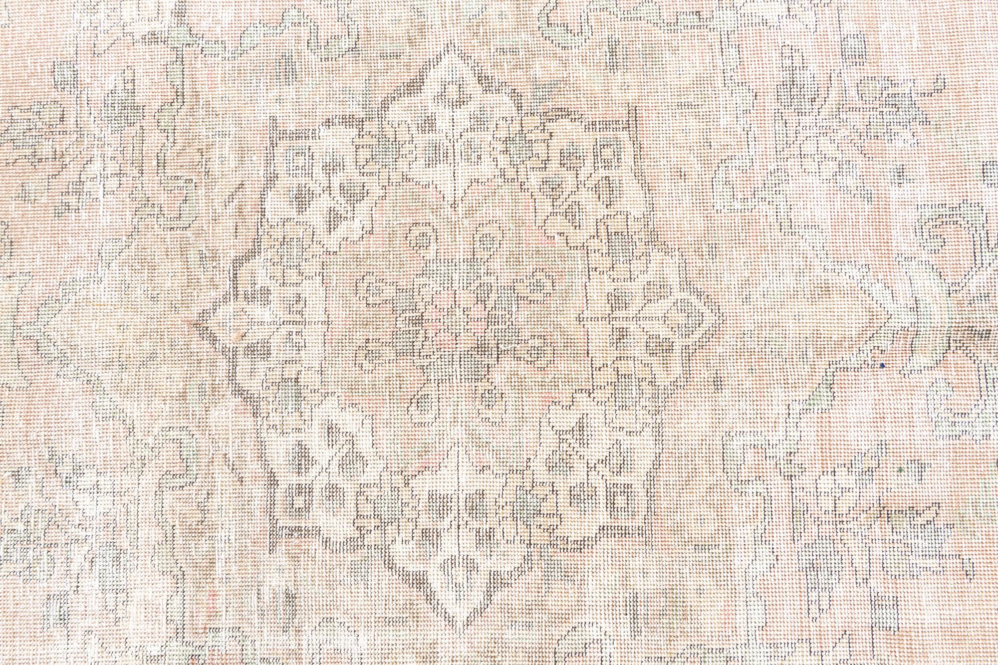 6' 6 x 9' 7 Hand Knotted Ultra Vintage Persian Wool Rug