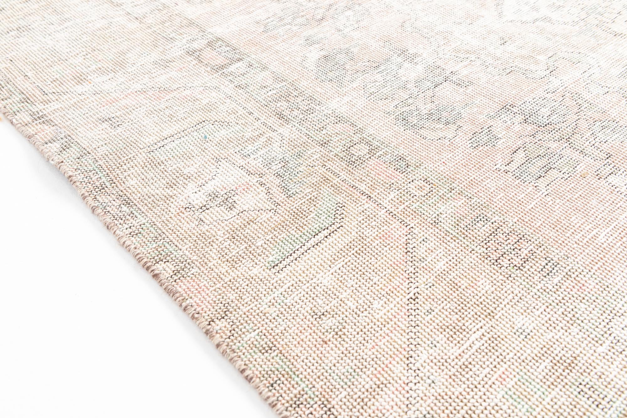 6' 6 x 9' 7 Hand Knotted Ultra Vintage Persian Wool Rug