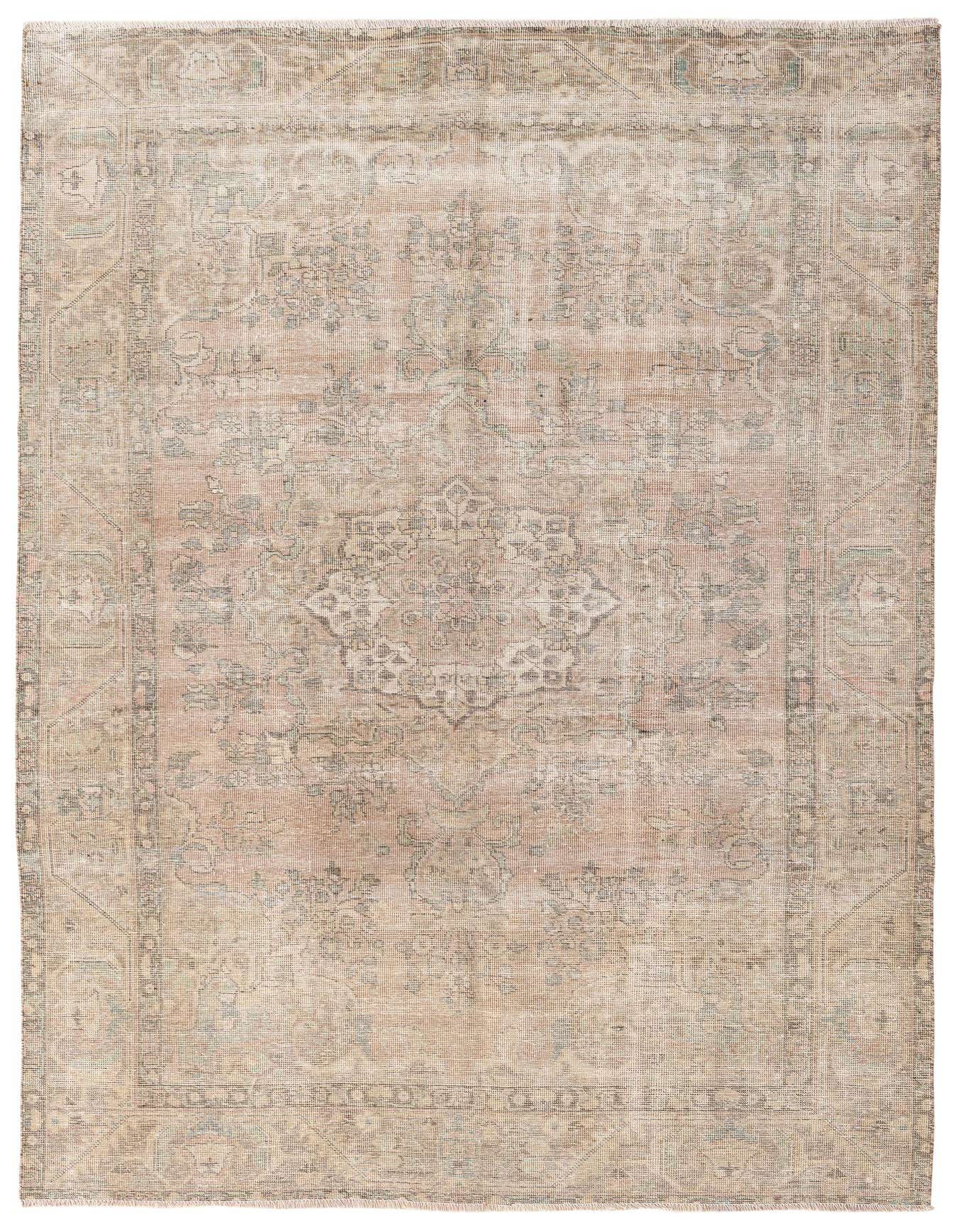 Primary image 6' 6 x 9' 7  Hand Knotted Ultra Vintage Persian Wool Rug