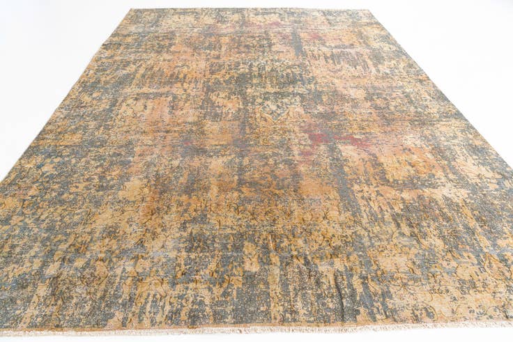 Detail image of 8' 9 x 12' 3 Hand Knotted Ultra Vintage Persian Wool Rug