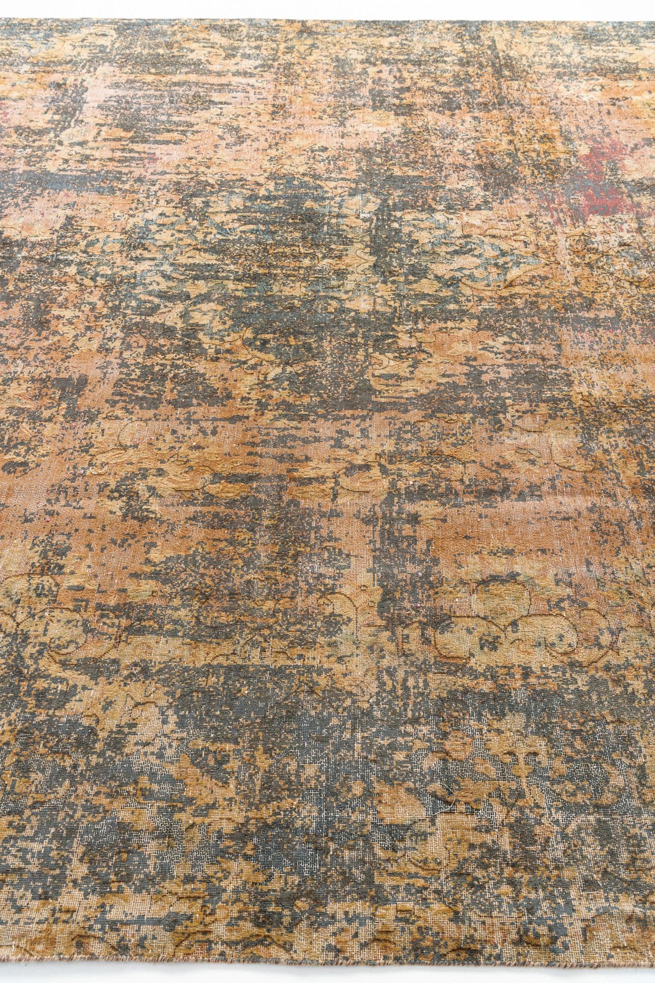 8' 9 x 12' 3 Hand Knotted Ultra Vintage Persian Wool Rug