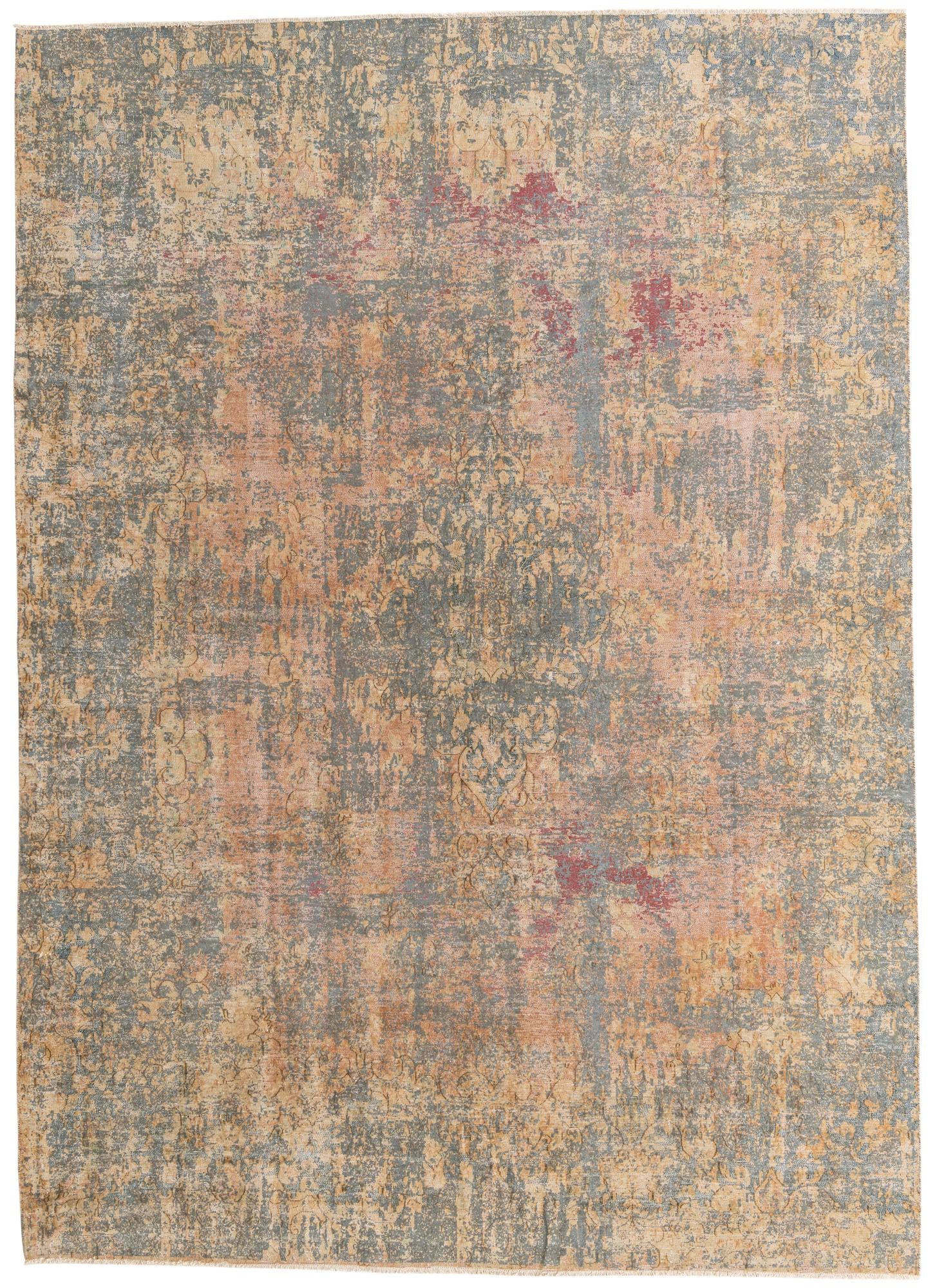 8' 9 x 12' 3 Hand Knotted Ultra Vintage Persian Wool Rug