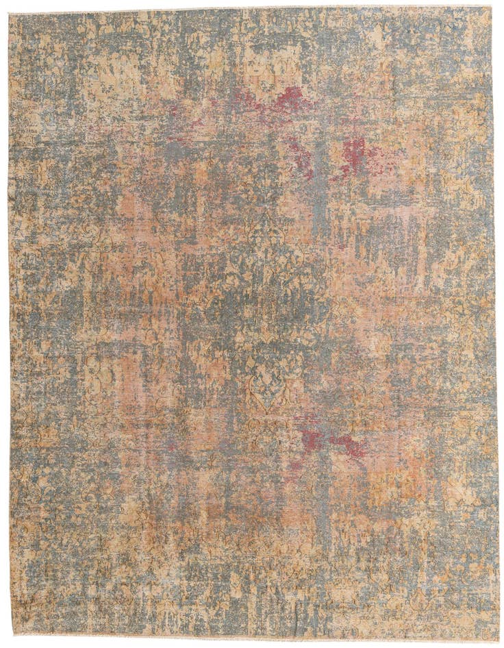 Detail image of 8' 9 x 12' 3 Hand Knotted Ultra Vintage Persian Wool Rug