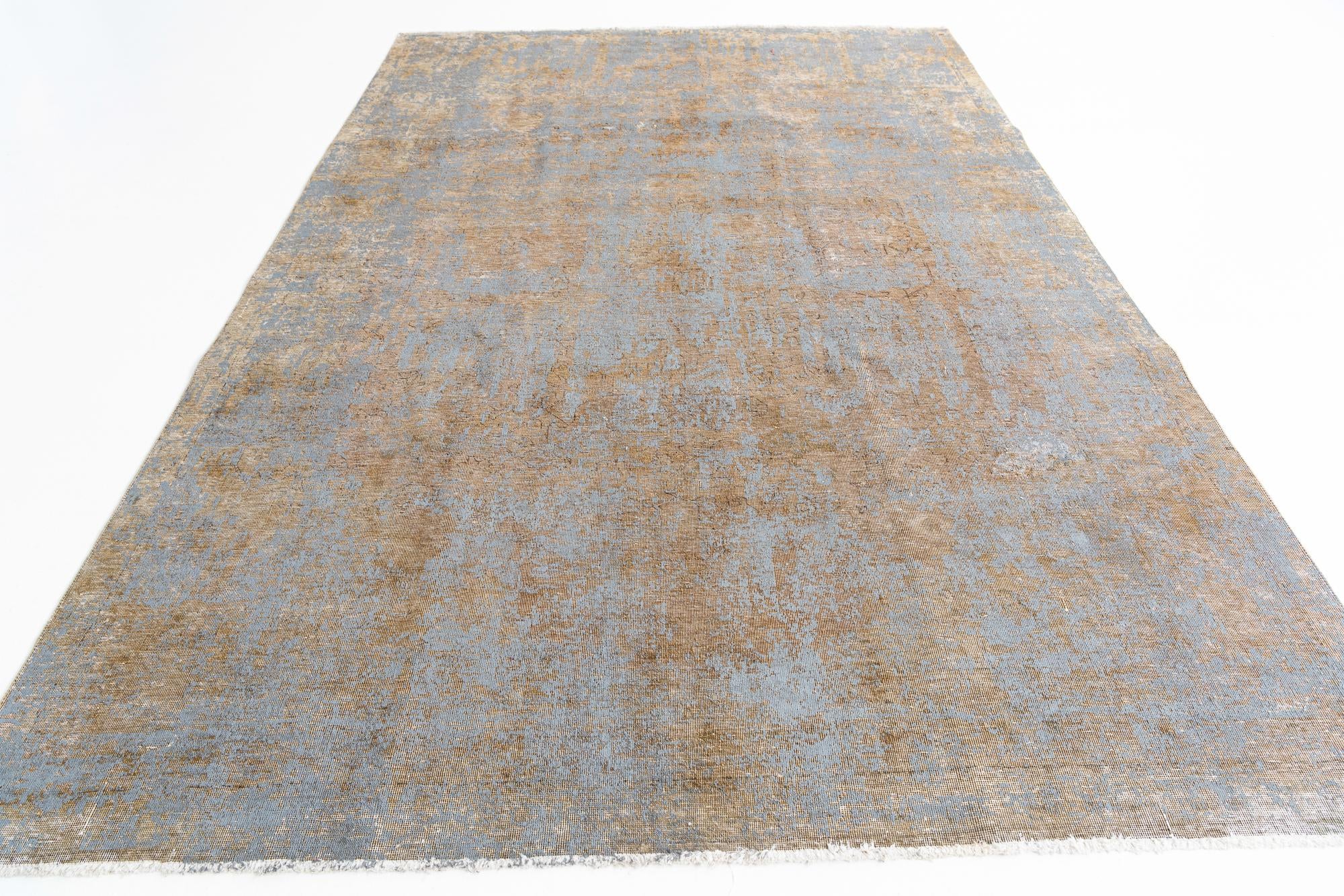7' x 10' 10 Hand Knotted Ultra Vintage Persian Wool Rug