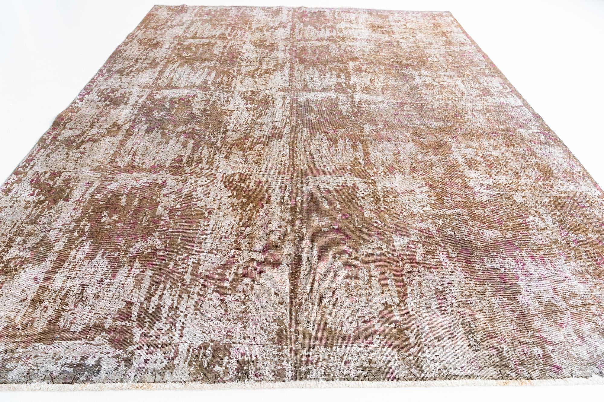 9' 4 x 12' 7 Hand Knotted Ultra Vintage Persian Wool Rug