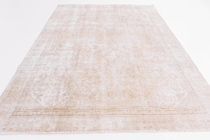 Detail image of 7' 3 x 10' 5 Hand Knotted Ultra Vintage Persian Wool Rug