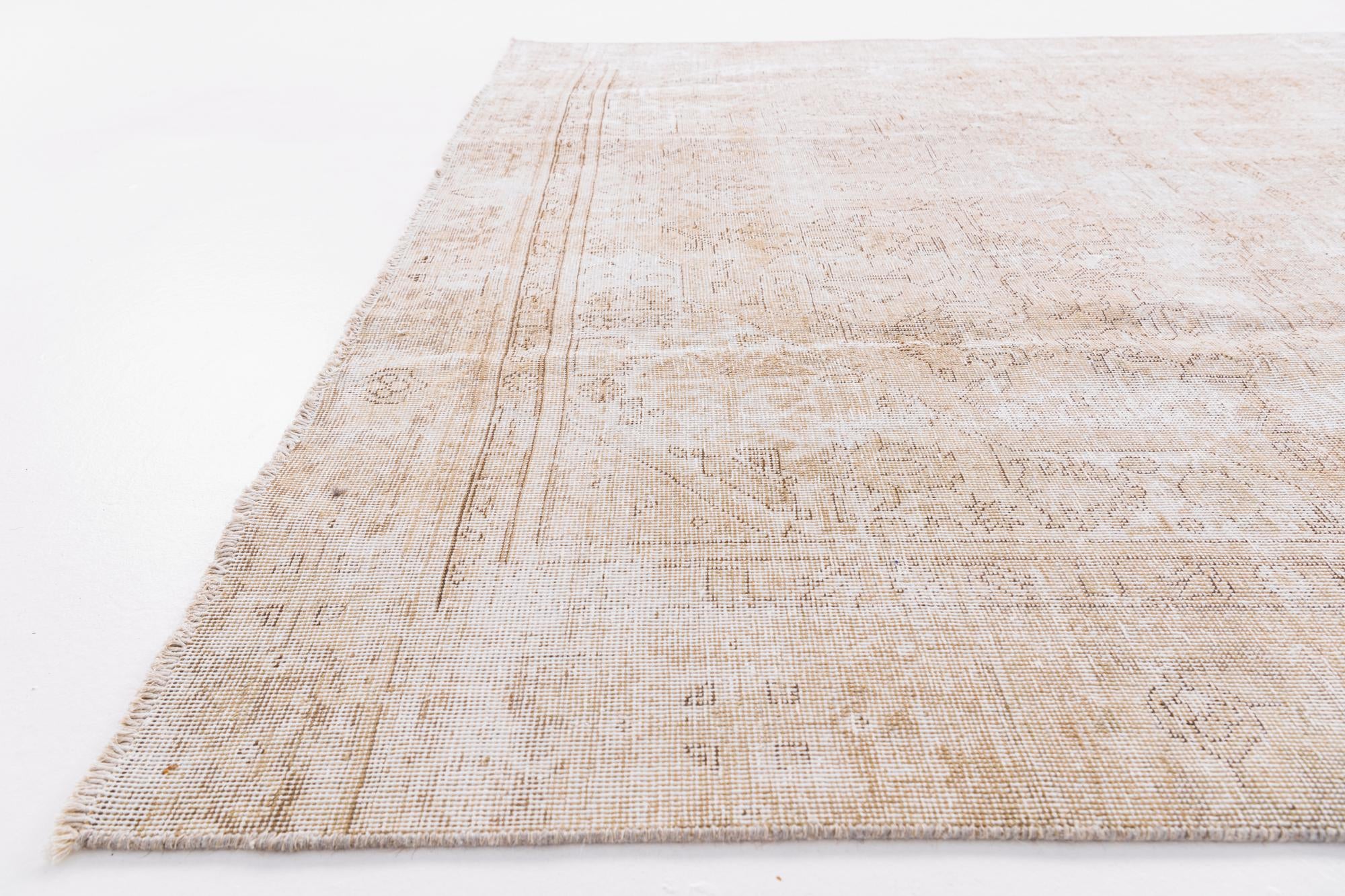 7' 3 x 10' 5 Hand Knotted Ultra Vintage Persian Wool Rug
