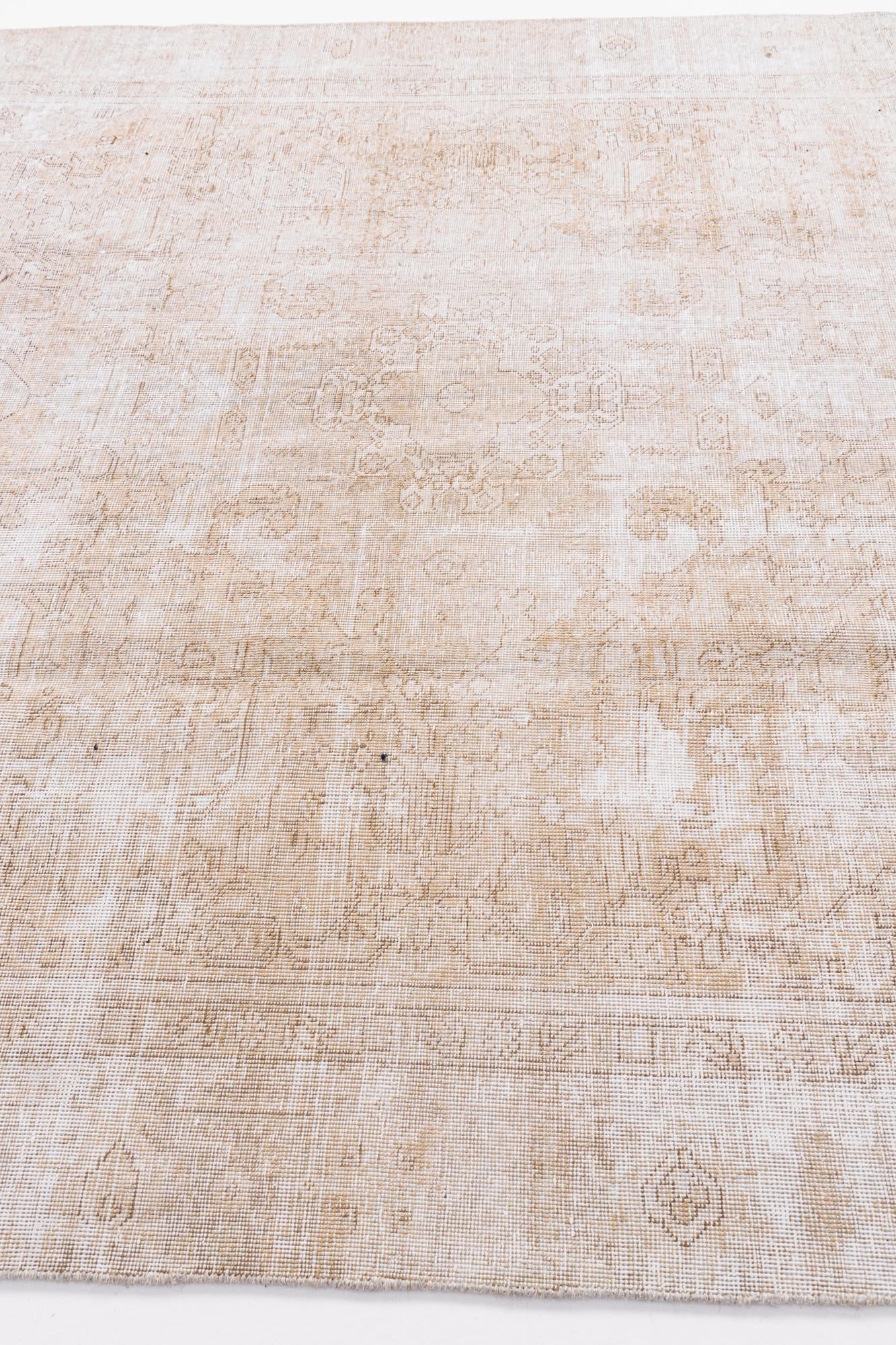 7' 3 x 10' 5 Hand Knotted Ultra Vintage Persian Wool Rug