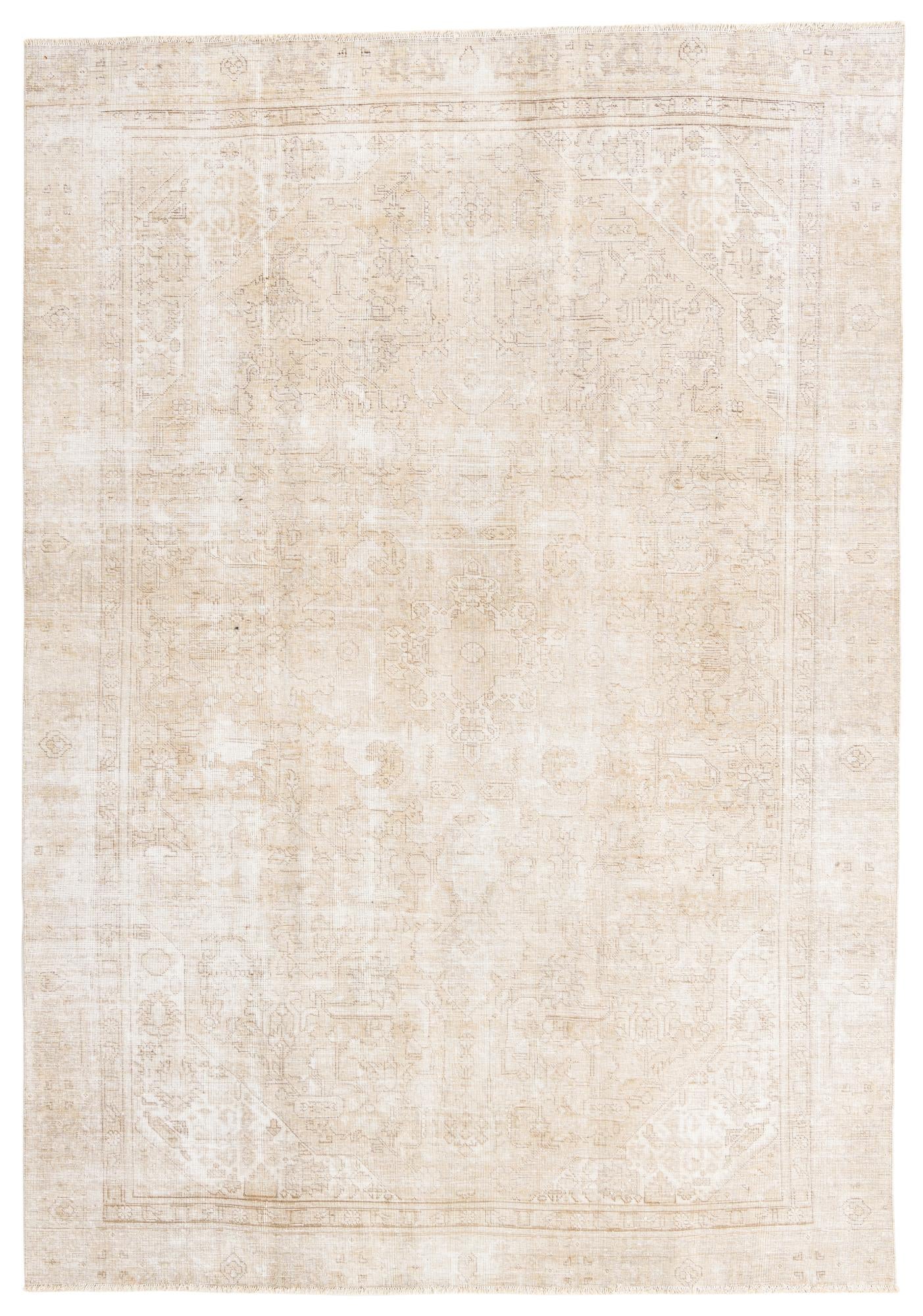 7' 3 x 10' 5 Hand Knotted Ultra Vintage Persian Wool Rug