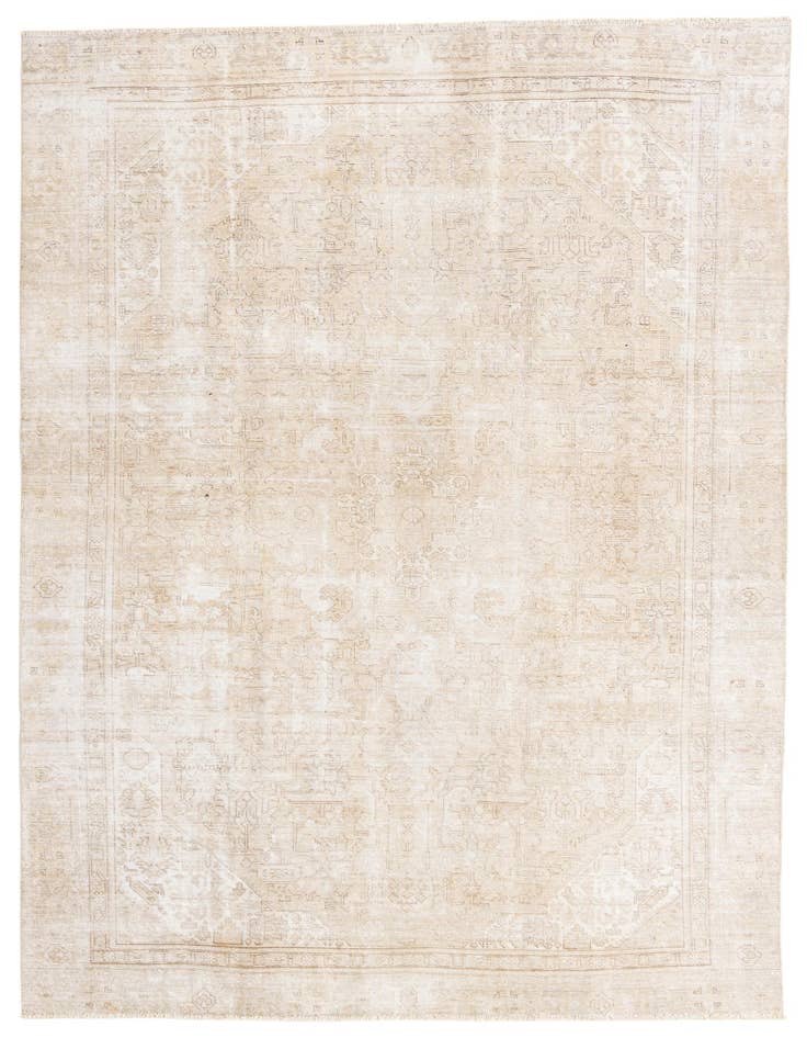 Detail image of 7' 3 x 10' 5 Hand Knotted Ultra Vintage Persian Wool Rug