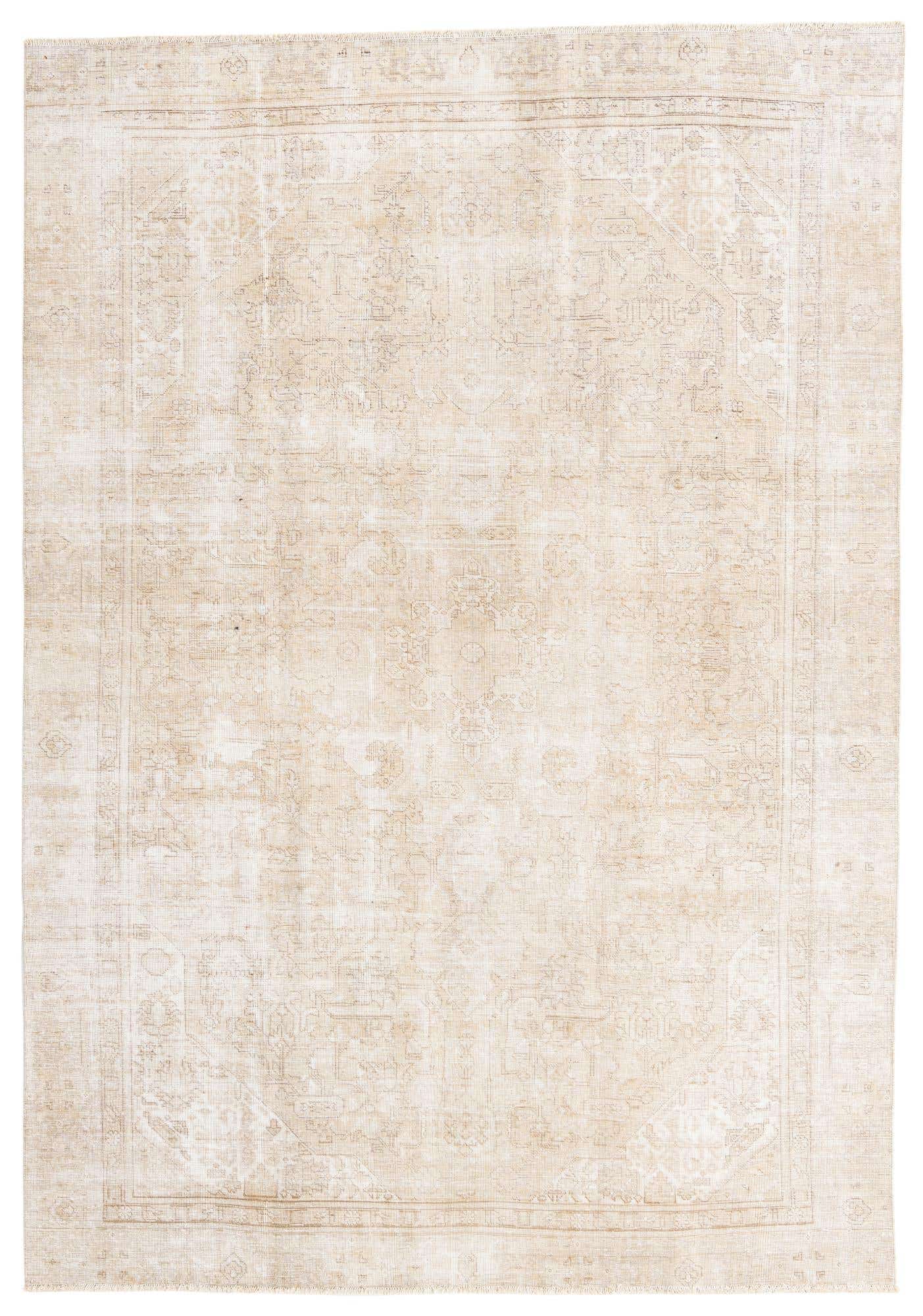 7' 3 x 10' 5 Hand Knotted Ultra Vintage Persian Wool Rug