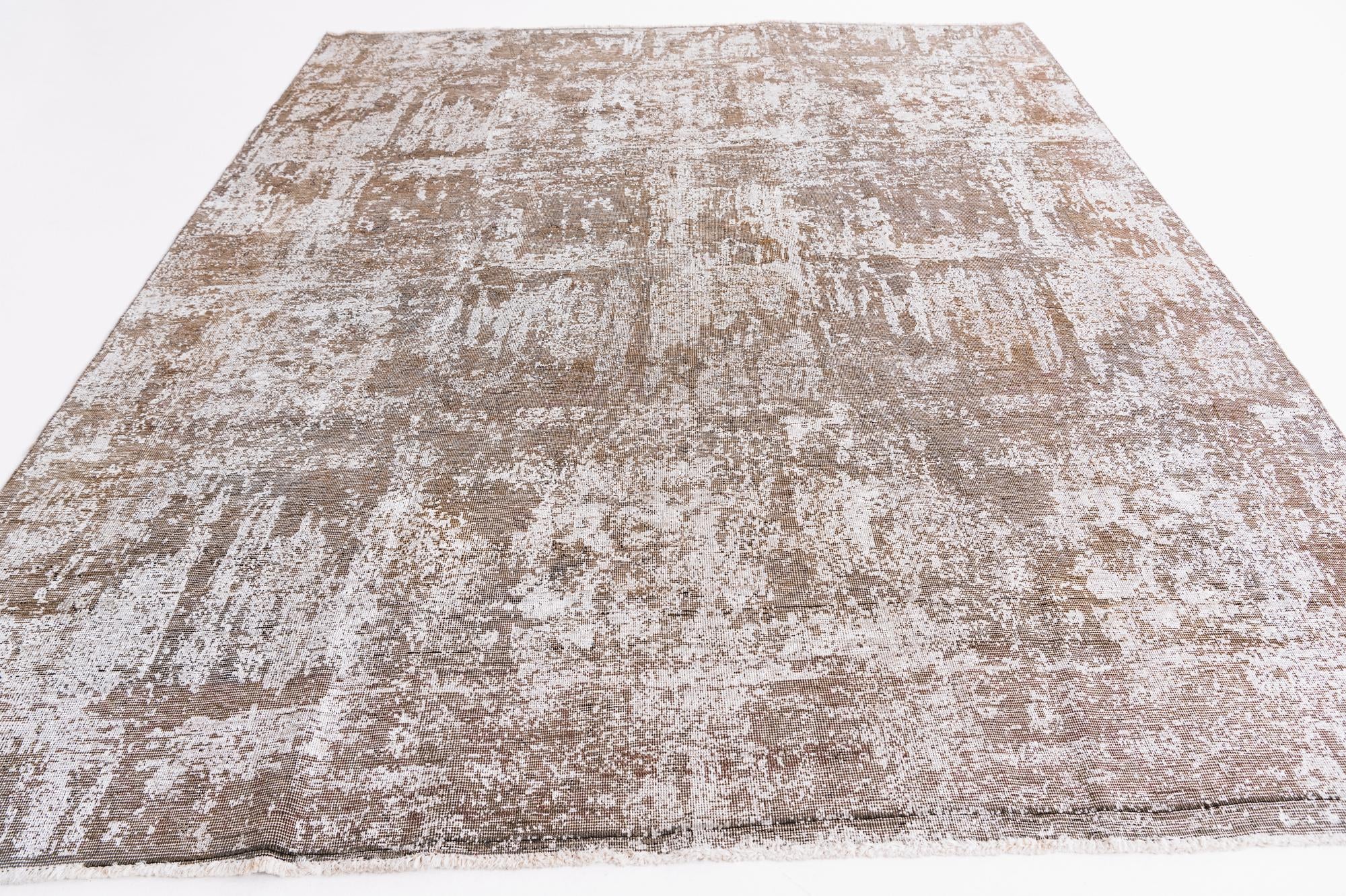 8' 1 x 10' 2 Hand Knotted Ultra Vintage Persian Wool Rug