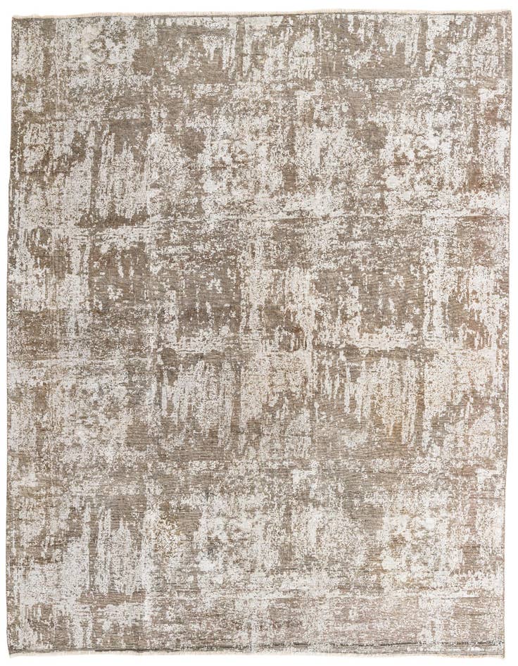 Detail image of 8' 1 x 10' 2 Hand Knotted Ultra Vintage Persian Wool Rug