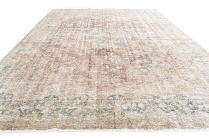9' 3 x 13' 1 Hand Knotted Ultra Vintage Persian Wool Rug