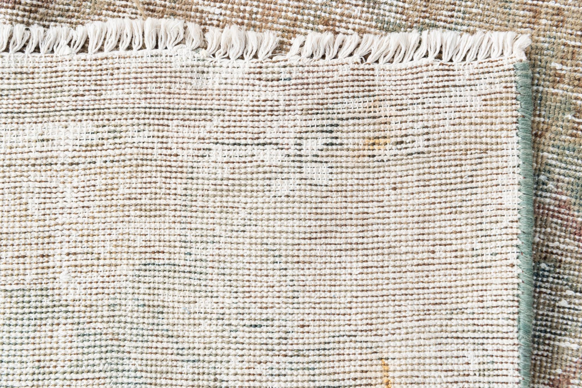 9' 3 x 13' 1 Hand Knotted Ultra Vintage Persian Wool Rug