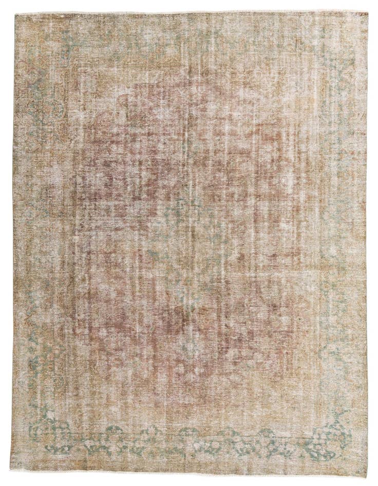 Detail image of 9' 3 x 13' 1 Hand Knotted Ultra Vintage Persian Wool Rug