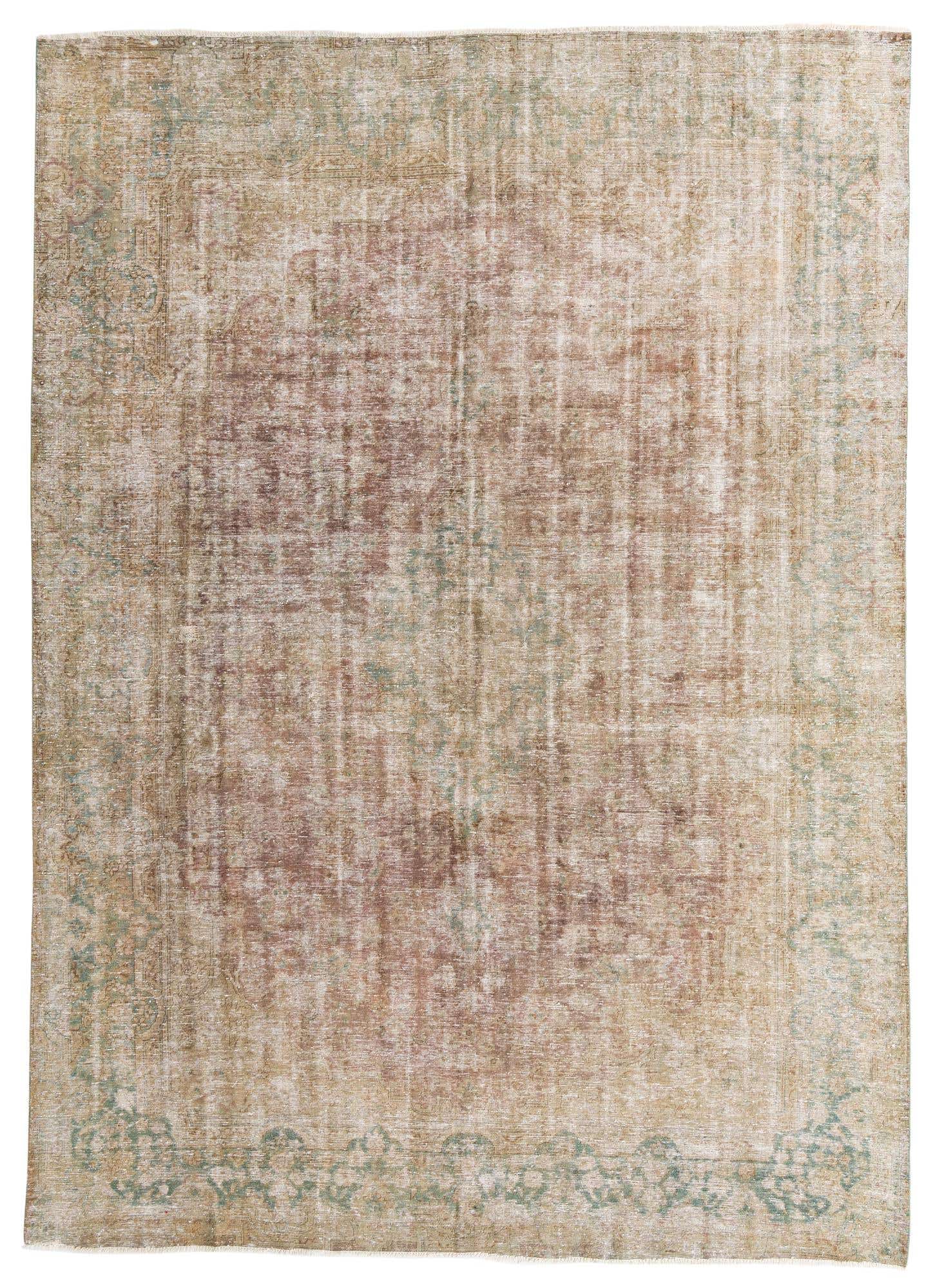 9' 3 x 13' 1 Hand Knotted Ultra Vintage Persian Wool Rug