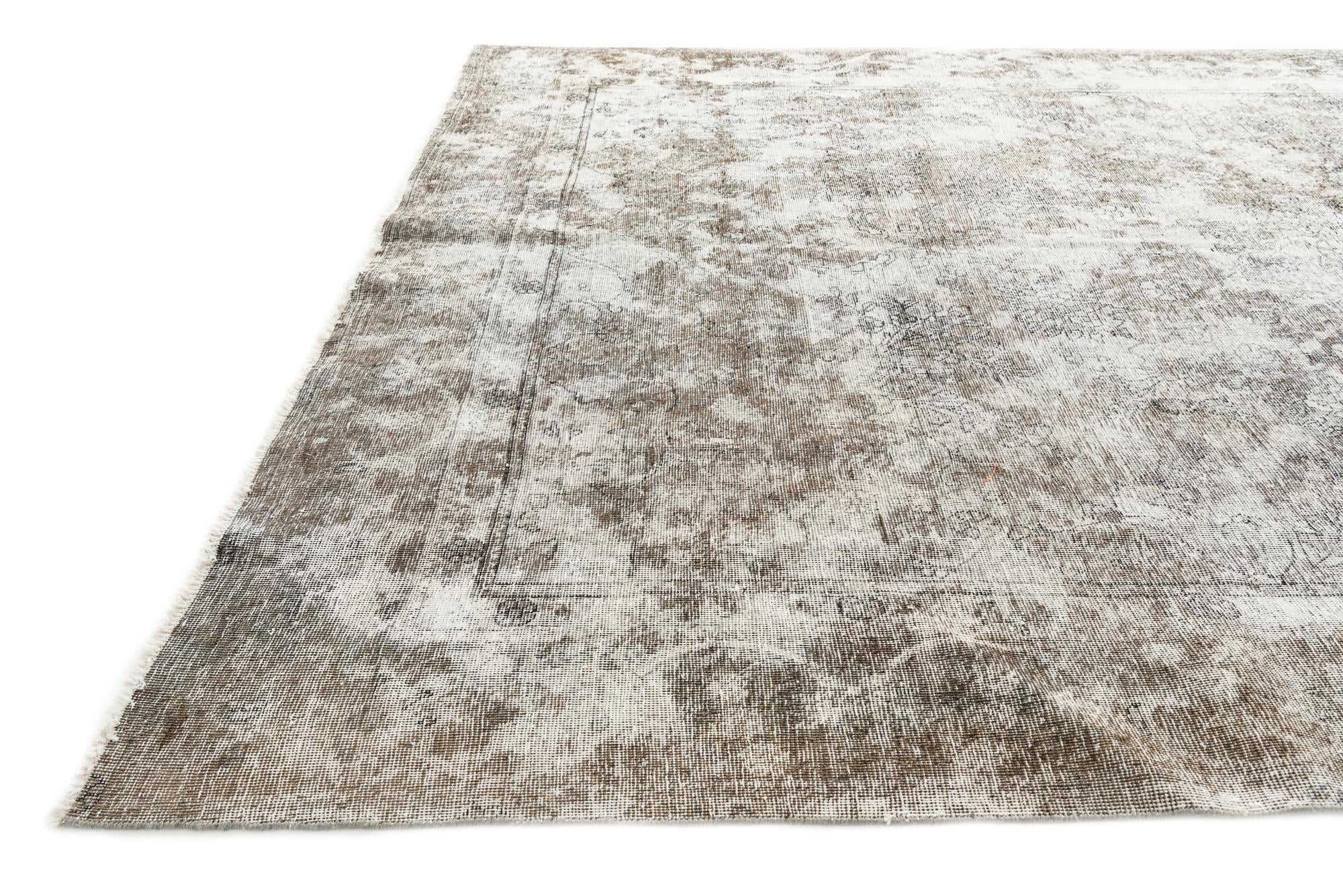 8' 9 x 12' 9 Hand Knotted Ultra Vintage Persian Wool Rug