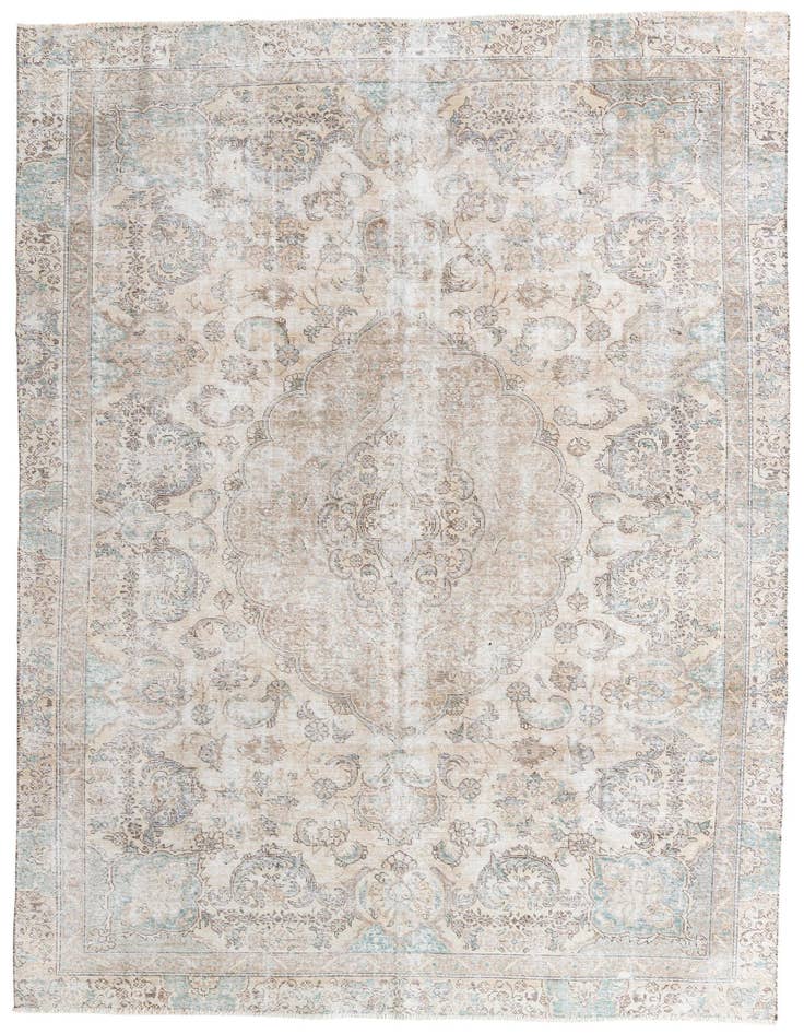 Detail image of 8' 3 x 11' 8 Hand Knotted Ultra Vintage Persian Wool Rug