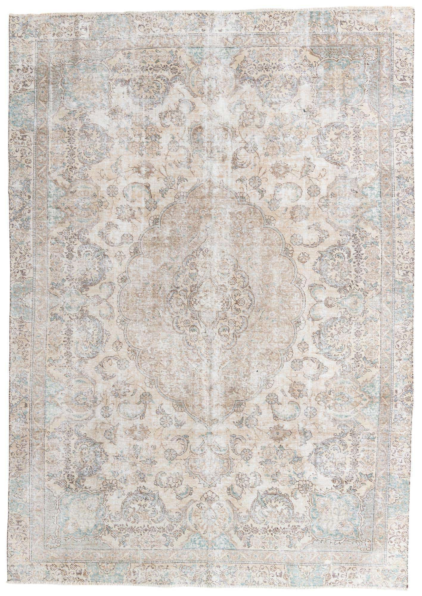 8' 3 x 11' 8 Hand Knotted Ultra Vintage Persian Wool Rug