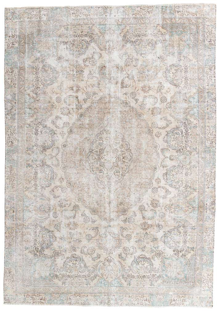 8' 3 x 11' 8 Hand Knotted Ultra Vintage Persian Wool Rug