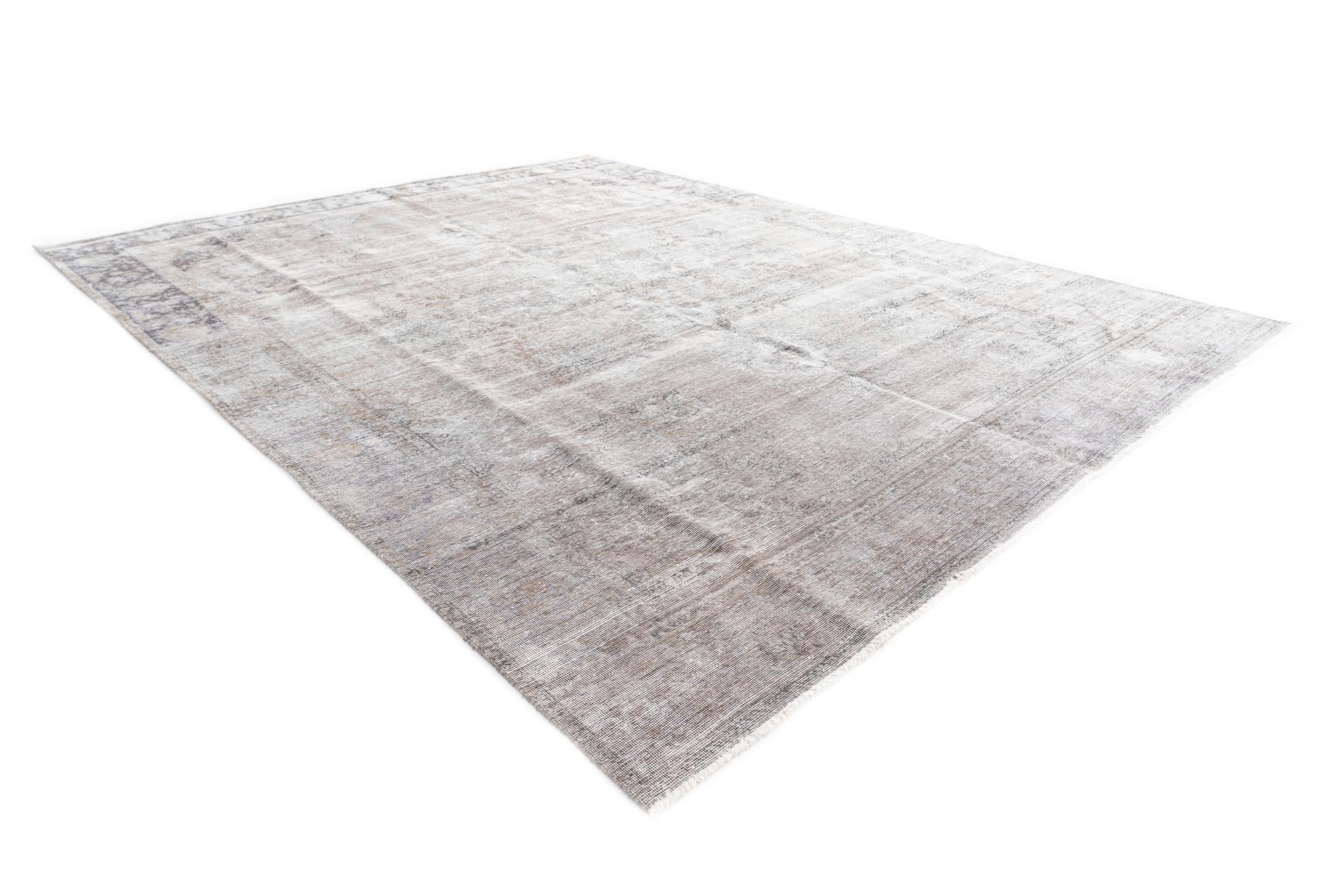 9' 5 x 12' 3 Hand Knotted Ultra Vintage Persian Wool Rug