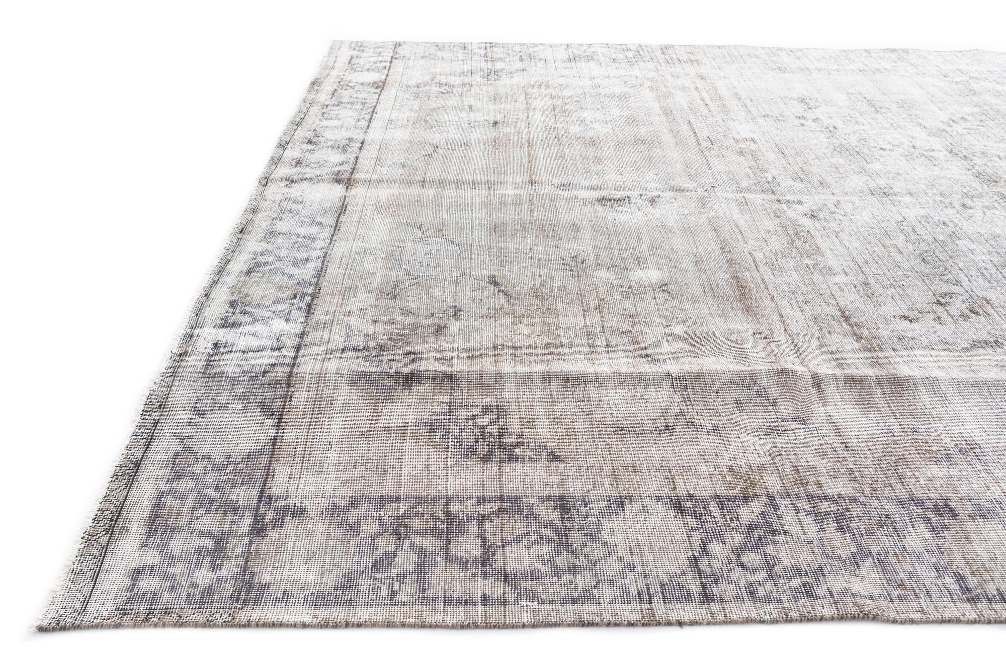9' 5 x 12' 3 Hand Knotted Ultra Vintage Persian Wool Rug