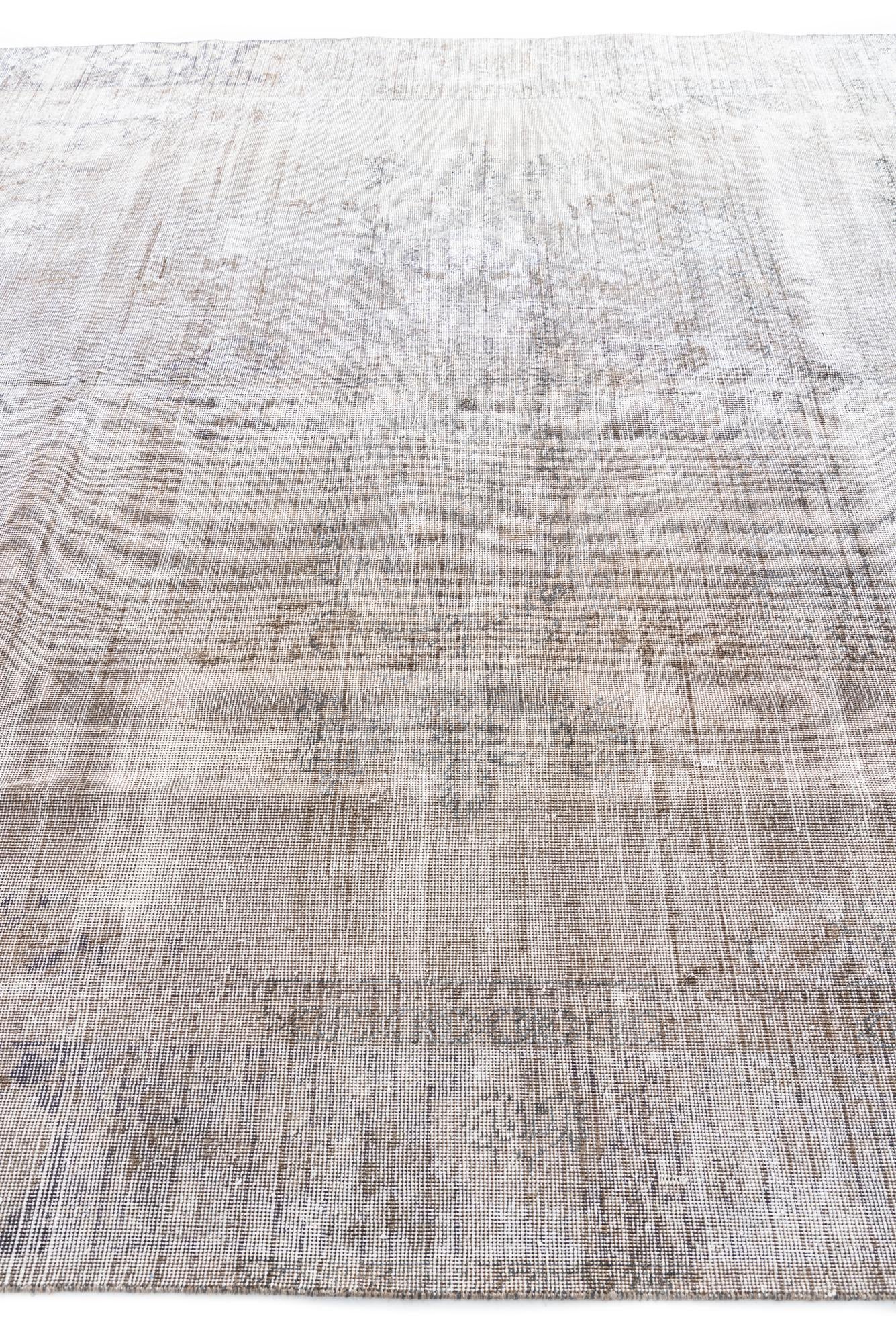 9' 5 x 12' 3 Hand Knotted Ultra Vintage Persian Wool Rug