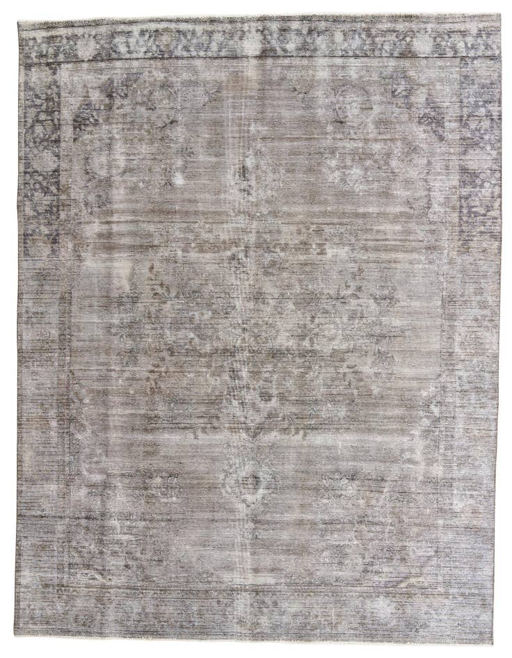 Detail image of 9' 5 x 12' 3 Hand Knotted Ultra Vintage Persian Wool Rug