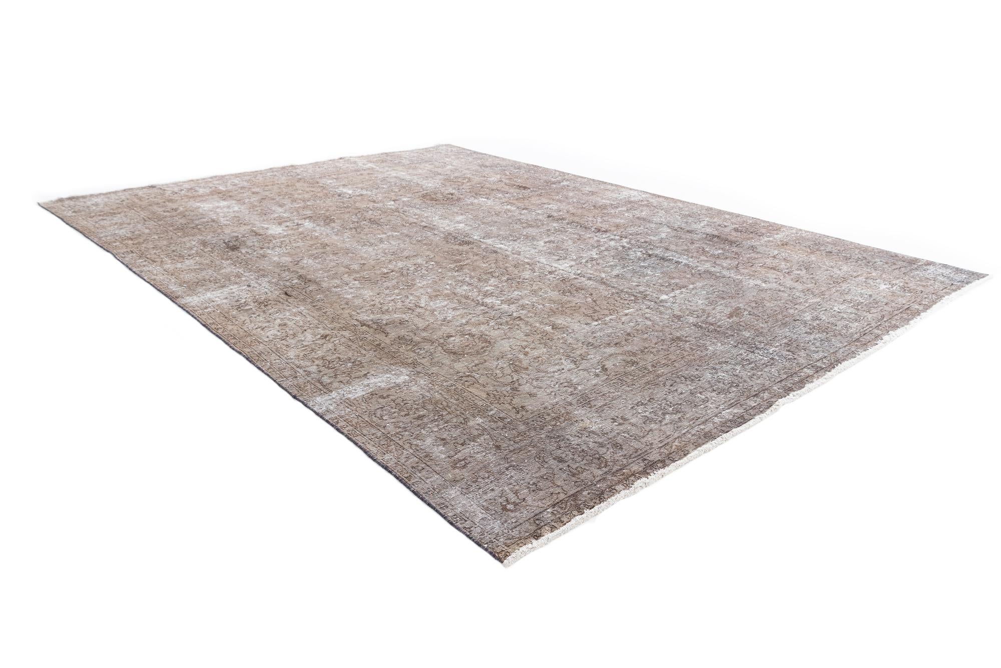 9' x 12' 7 Hand Knotted Ultra Vintage Persian Wool Rug
