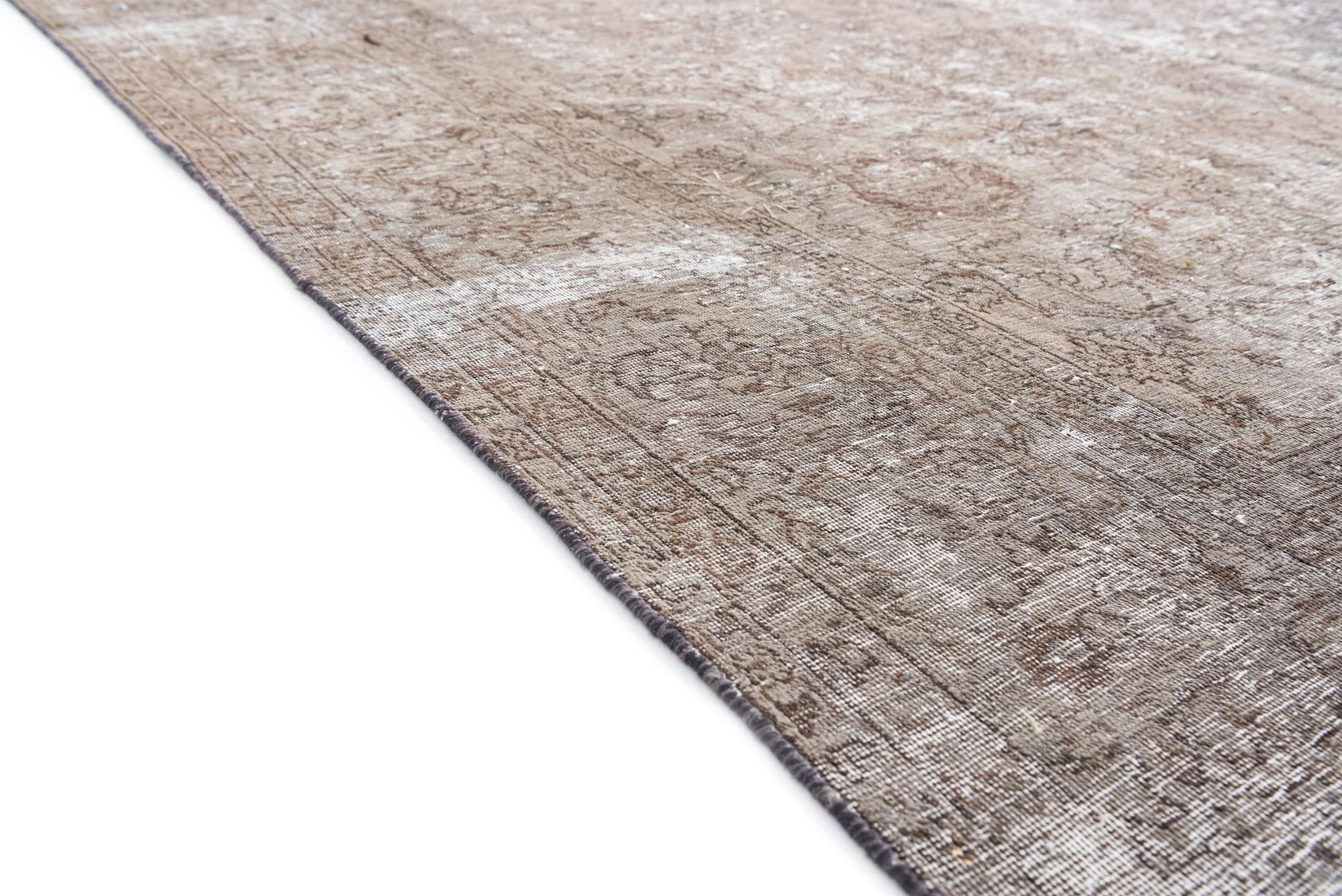 9' x 12' 7 Hand Knotted Ultra Vintage Persian Wool Rug