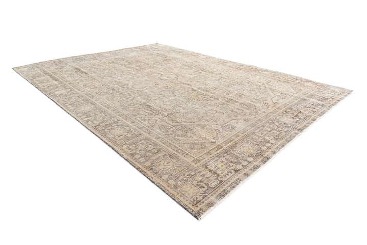 9' x 12' 3 Hand Knotted Ultra Vintage Persian Wool Rug