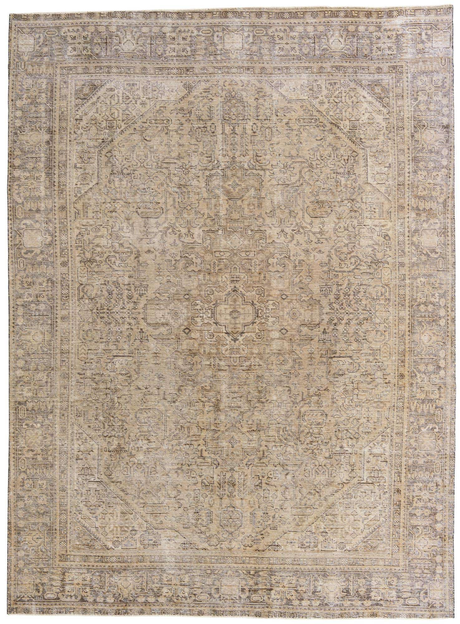 9' x 12' 3 Hand Knotted Ultra Vintage Persian Wool Rug