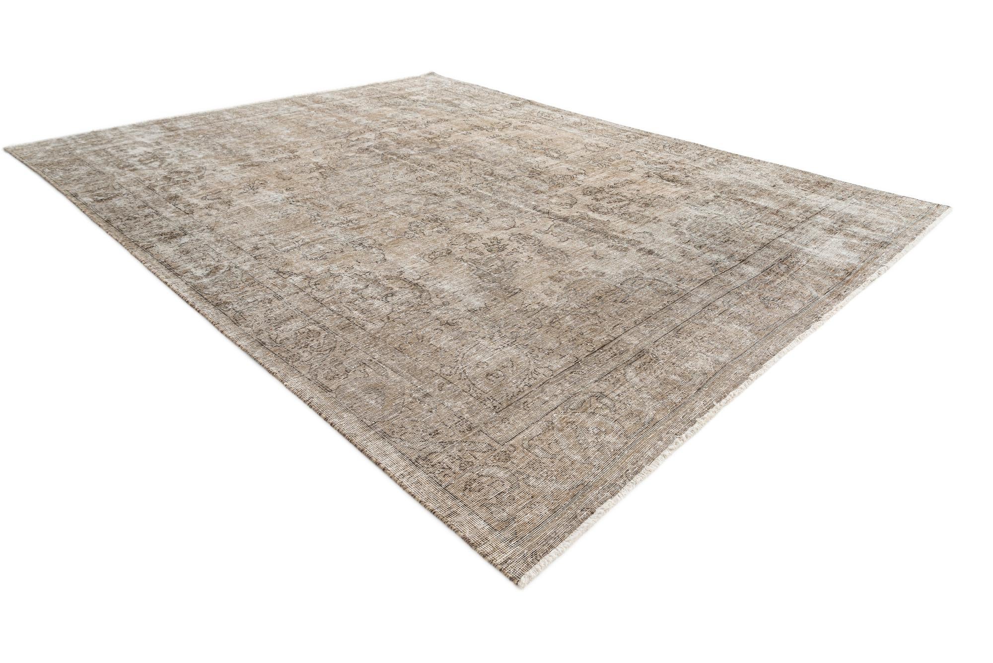 9' 3 x 12' 1 Hand Knotted Ultra Vintage Persian Wool Rug