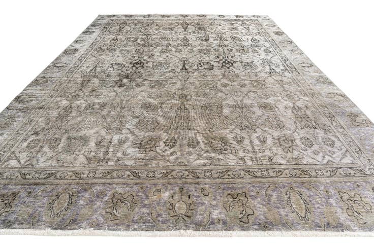 Detail image of 8' 1 x 11' 4 Hand Knotted Ultra Vintage Persian Wool Rug