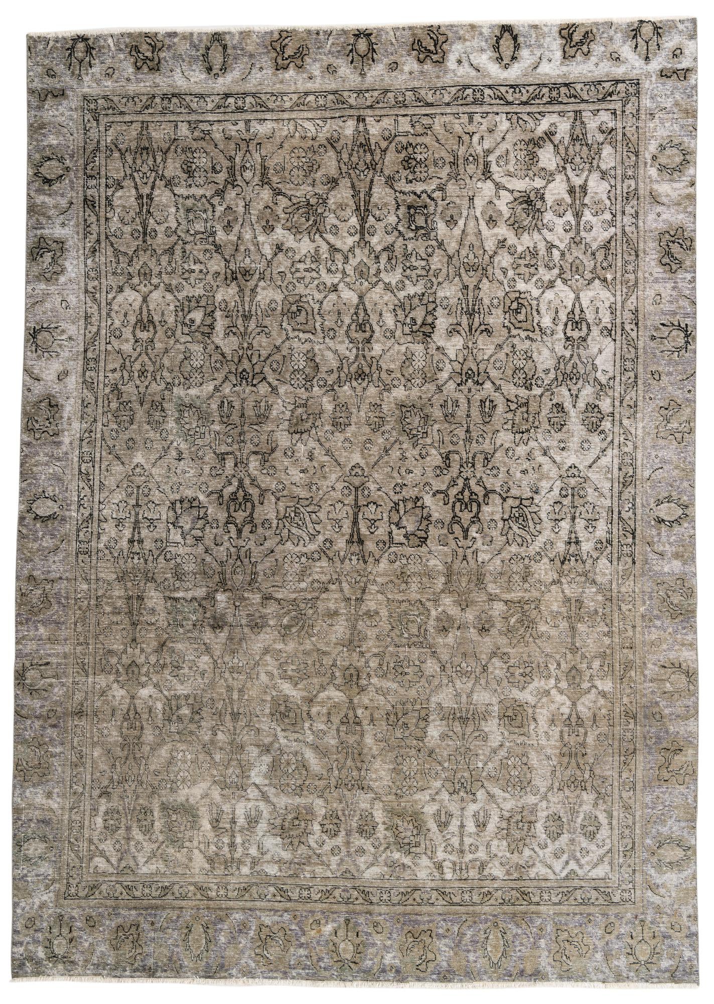 8' 1 x 11' 4 Hand Knotted Ultra Vintage Persian Wool Rug