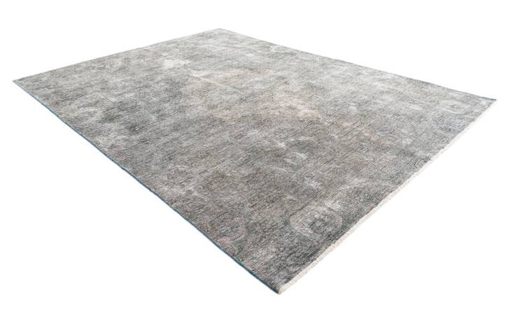 Detail image of 6' 9 x 9' 2 Hand Knotted Ultra Vintage Persian Wool Rug