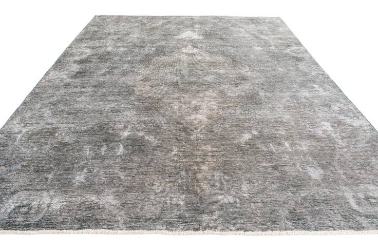 Detail image of 6' 9 x 9' 2 Hand Knotted Ultra Vintage Persian Wool Rug