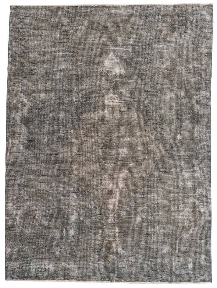 Detail image of 6' 9 x 9' 2 Hand Knotted Ultra Vintage Persian Wool Rug