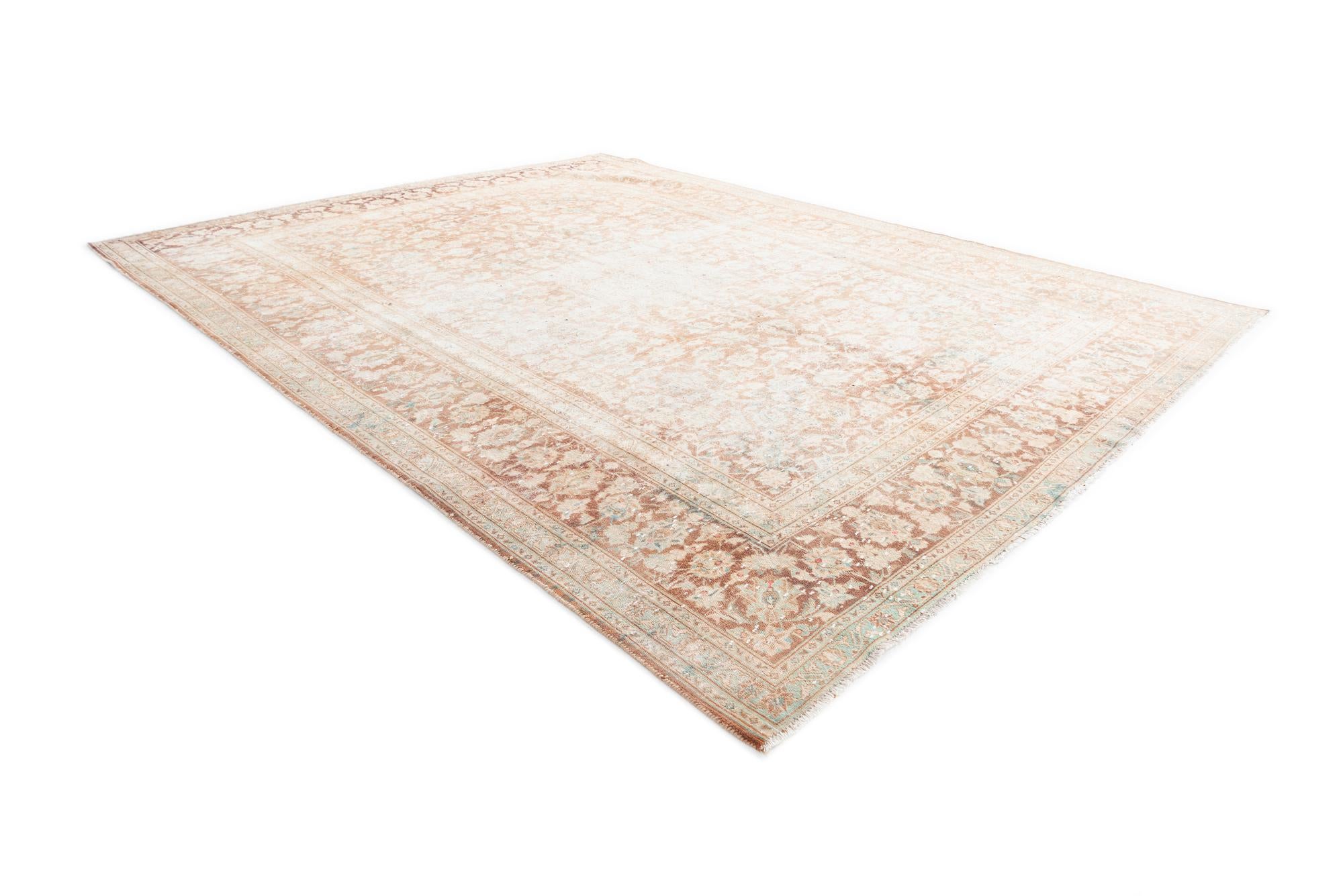 8' 9 x 11' 5 Hand Knotted Ultra Vintage Persian Wool Rug