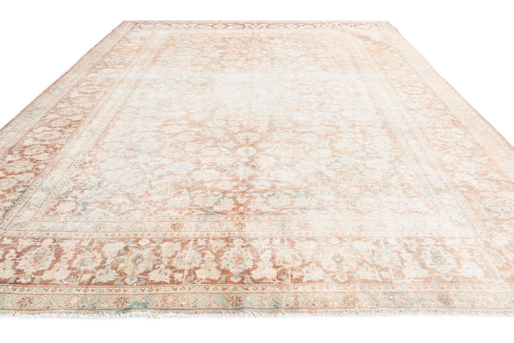8' 9 x 11' 5 Hand Knotted Ultra Vintage Persian Wool Rug