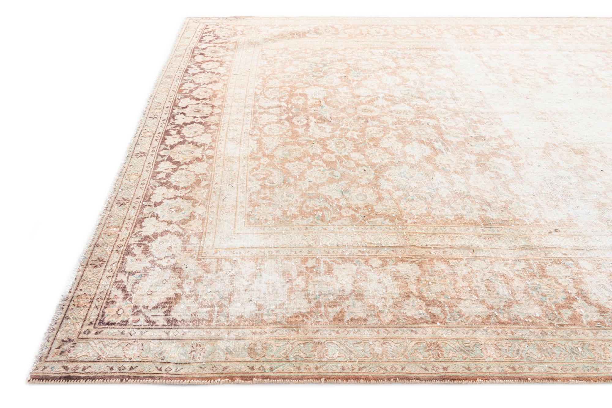 8' 9 x 11' 5 Hand Knotted Ultra Vintage Persian Wool Rug